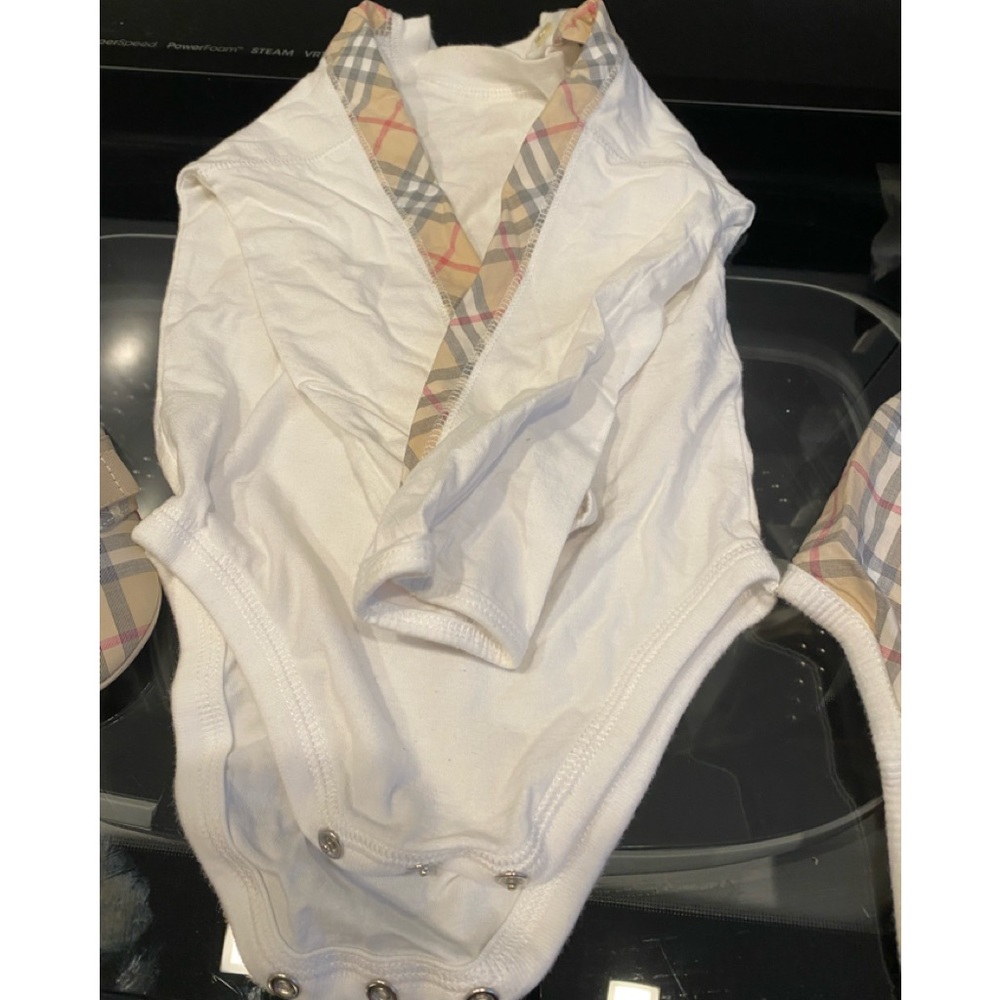 Baby onesie and bandana bib